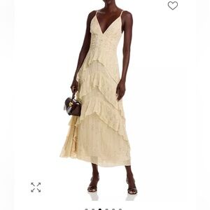 Aqua Cream Beaded cami gown Dress